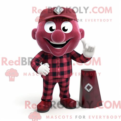 Personnage Mascotte Redbrokoly D Un Lynx Blanc Habillé D Une Robe Midi Et De Besaces