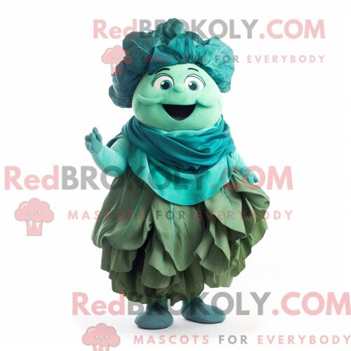 Mascotte Redbrokoly D Hippopotame Vert Citron Personnage Habillé Avec Une Jupe Longue Et Des Lacets De Chaussures