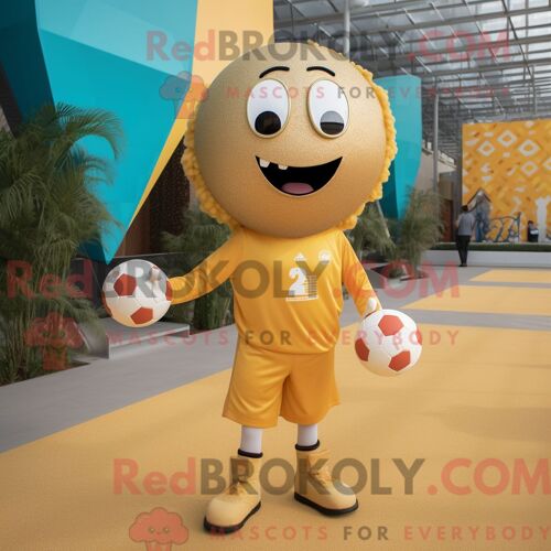 Personnage Mascotte Redbrokoly D Une Harpe Celtique Orange Habillée D Une Mini Robe Et De Coussinets De Pieds