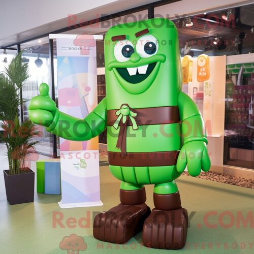 Personnage Mascotte Redbrokoly D Un Téléviseur Habillé D Un Smoking Et De Colliers