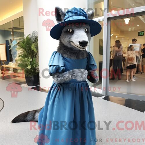 Costume De Mascotte Redbrokoly De Singe Capucin Argenté Habillé D Une Chemise De Rugby Et De Sacs À Main