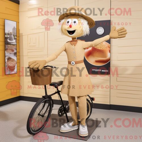 Personnage Mascotte Redbrokoly D Un Cerf Vert Forêt Habillé D Une Salopette Et De Pochettes