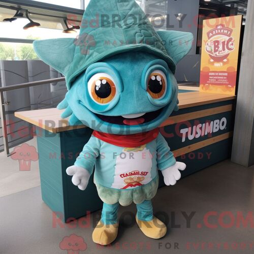 Personnage Mascotte Redbrokoly D Ara Rose Habillé D Un Sweat À Capuche Et De Cravates