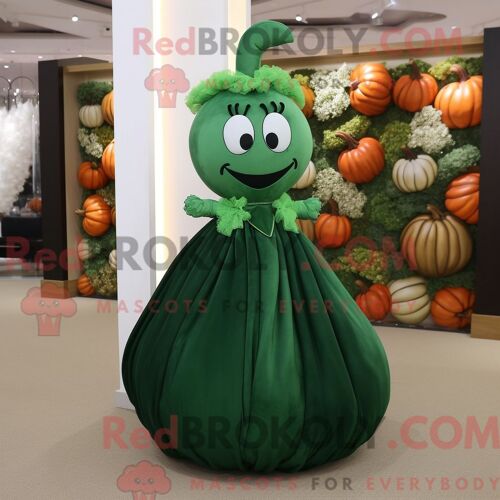 Personnage Mascotte Redbrokoly D Un Radis Blanc Habillé D Une Combishort Et De Mallettes