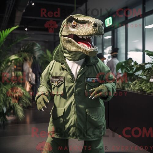 Personnage Mascotte Redbrokoly D Un Gant De Boxe Bleu Habillé D Une Chemise Boutonnée Et De Montres-Bracelets