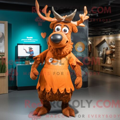 Personnage Mascotte Redbrokoly D Une Panthère Bronzée Habillée D Une Chemise Habillée Et De Sacs Fourre-Tout