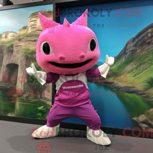 Personnage Mascotte Redbrokoly D Un Crâne Crème Habillé D Un T-Shirt De Baseball Et De Gants