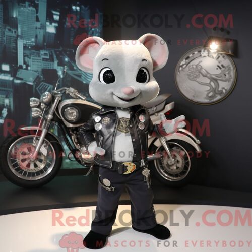 Personnage Mascotte Redbrokoly D Un Lapin Bleu Habillé D Un Rash Guard Et De Bretelles