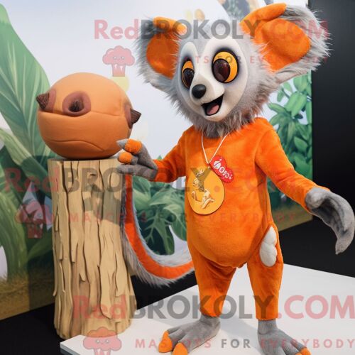Personnage Mascotte Redbrokoly D Un Gant De Baseball Beige Habillé D Une Chemise En Flanelle Et De Porte-Documents