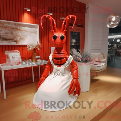 Personnage Mascotte Redbrokoly D Une Fouine Lavande Habillée D Une Parka Et De Bonnets