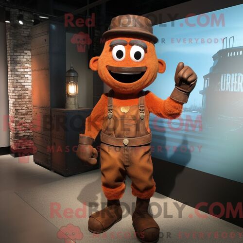 Personnage De Costume De Mascotte Redbrokoly Cyan Spider Habillé Avec Un T-Shirt À Manches Longues Et Des Lacets De Chaussures