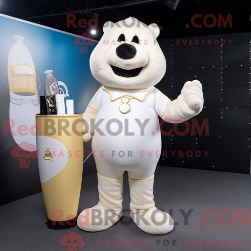 Personnage Mascotte Redbrokoly D Un Diplodocus Pêche Habillé D Un Gilet Et De Porte-Documents