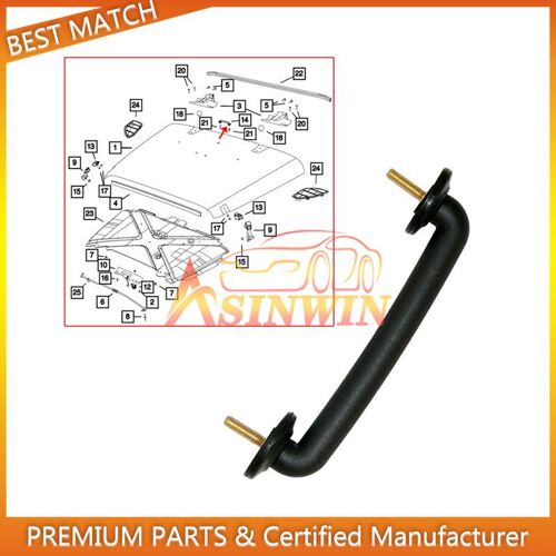 Accessoires Noirs Flambant Neufs, Capuche En Fer, Boucle De Repose-Pieds 55176422 Convient Pour Jeep Wrangler 55176422