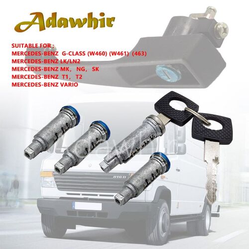Kit De Réparation De Poignée De Porte Adapté Pour Mercedes G-Class (W460) (W461)(463) Rack Vario Poignée De Porte 4 Cylindres De Verrouillage + 2 Prédire