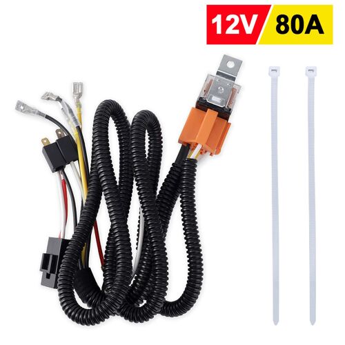 Kit Universel De Câblage De Fil De Klaxon, Cornes De Tonalité De Souffle De Montage De Calandre, Voiture, Moto, Bateau, 12v, 80a, Sfp