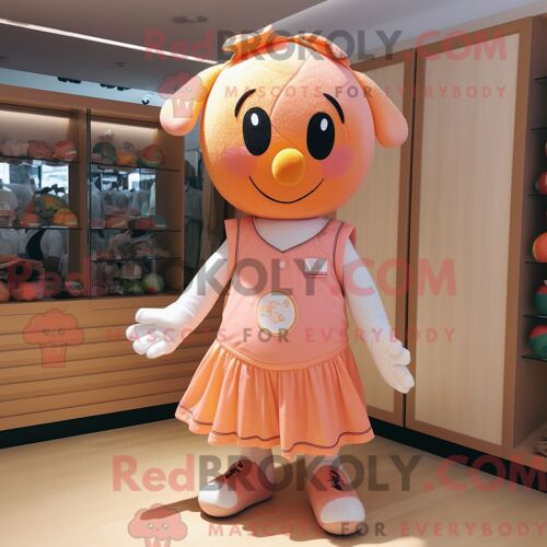Costume Mascotte Redbrokoly De Boule De Pétanque Pêche Personnage Habillé Avec Une Barboteuse Et Des Bandeaux