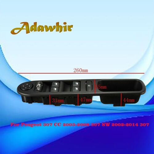 Interrupteur De Fenêtre Électrique Pliant 6554.Kt, Haute Qualité, Pour Peugeot 307 Cc 2003 ¿ 2008 Sw 307 ¿ 2002