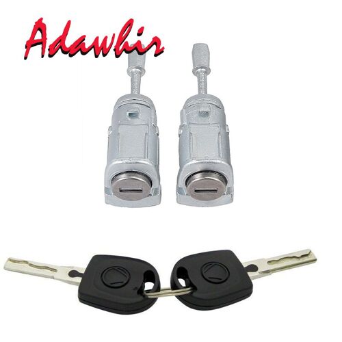 Cylindre De Verrouillage 604837167/168 Pour Vw Golf 4 Iv Bora Fabia, Clé De Verrouillage De Porte Gauche + Orteil Droit 1997-2003