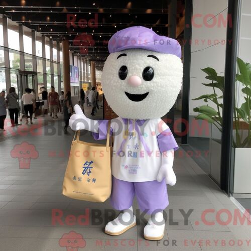 Costume Mascotte Redbrokoly De Smilodon Bleu Marine Habillé D Un Pantalon Cargo Et De Bérets