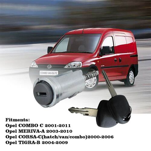 Verrou De Baril De Démarreur D'allumage De Voiture Avec 2 Clés, Pour Opel Ascona C Vauxhall Corsa 0913652 90511999s1 0913694 0913652s1 0913694s1