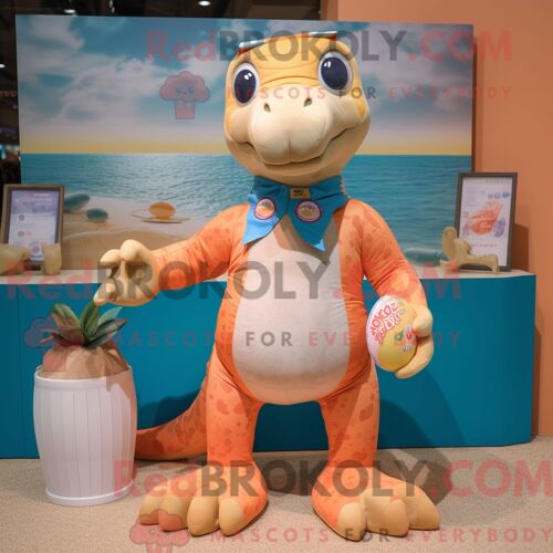 Personnage Mascotte Redbrokoly D Une Momie Olive Habillée D Un Gilet Et De Broches
