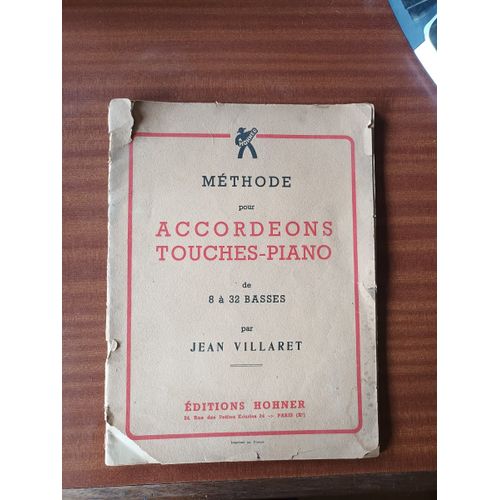 Méthode Pour Accordéons Touches - Piano De 8 À 32 Basses