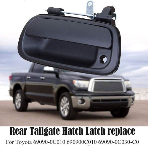 Poignée De Porte Arrière De Voiture, Extérieur Noir Lisse, Pour Toyota Tundra 000 2001 2002 2003 2004 2005 2006