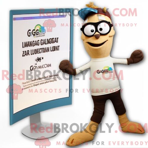 Personnage Mascotte Redbrokoly D Une Grenouille Bleu Sarcelle Habillée D Un T-Shirt Col V Et De Casquettes