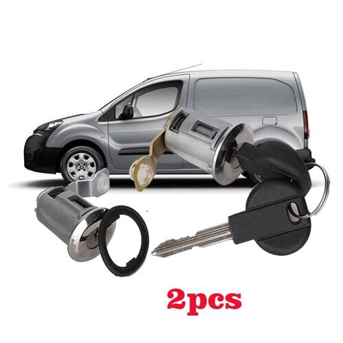 Cylindre De Serrure De Porte Gauche Droite Avec 2 Clés, Pour Peugeot Partner Berlingo Xsaraght, 9170g3 252522