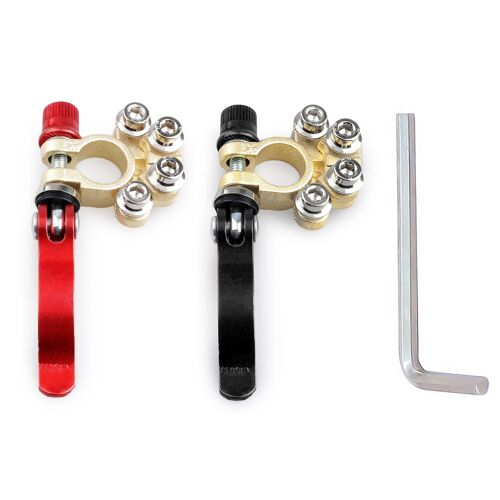 Batterie Sans Outils, Câble Principal, Connecteurs D'arrêt Rapide, Terminal Post-Terminal, 6v 12v 24v, Bateau, Voiture De Course, Tracteur Utv, Camion, 1 Paire