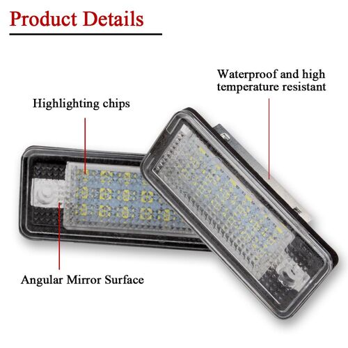 Décodage Des Feux De Plaque D'immatriculation À Led Spécial, Sans Alarme, Pour Audi A4 A6 C6 A3 S3 S4 B6 B7 S6 A8 S8 Rs4 Rs6 Q7, 2 Pièces