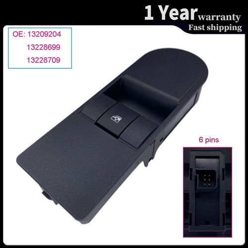 Pour Opel Astra H 2004-2015 Vauxhall Zafira 2005-2015 Commutateur De Commande Électrique De Fenêtre De Poussoir Bouton 13209204 13228699 13228709