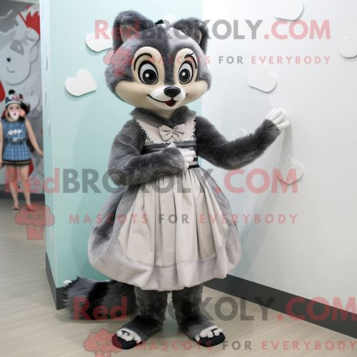 Personnage De Costume De Mascotte Redbrokoly De Rhinocéros Laineux Rouge Habillé Avec Un Pantalon Habillé Et Des Porte-Documents