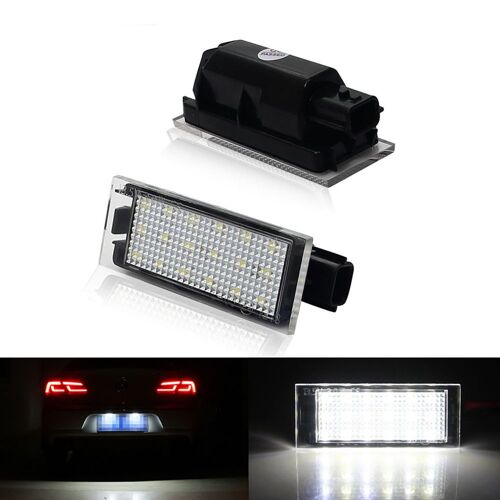 Feux De Plaque D'immatriculation Pour Voiture, 2 Pièces, Led Sans Erreur, Pour Renault Megane 2 Clio Laguna 2 Megane 3 Twingo Master Vel Satis
