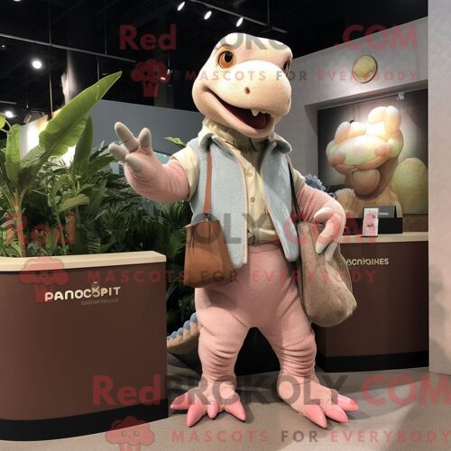 Personnage Mascotte Redbrokoly D Un Ptérodactyle Noir Habillé D Un Short Et De Montres