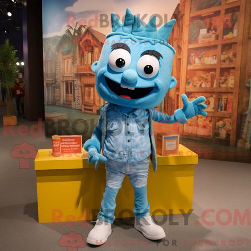 Personnage Mascotte Redbrokoly D Un Maître Des Anneaux Orange Habillé D Une Robe Taille Empire Et De Portefeuilles