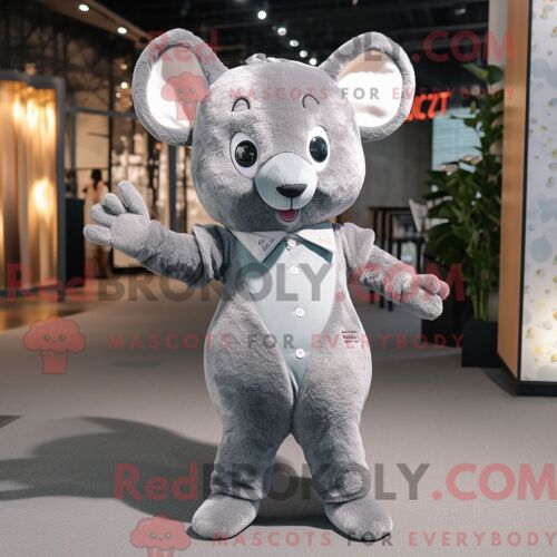 Costume De Mascotte Redbrokoly De Bouquet De Fleurs Magenta Personnage Habillé Avec Une Jupe Longue Et Des Épingles À Cravate