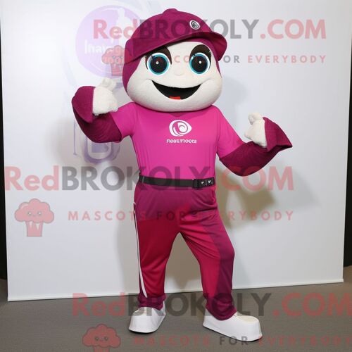 Personnage Mascotte Redbrokoly D Une Vache En Jersey Olive Habillée D Une Veste De Costume Et D Épinglettes