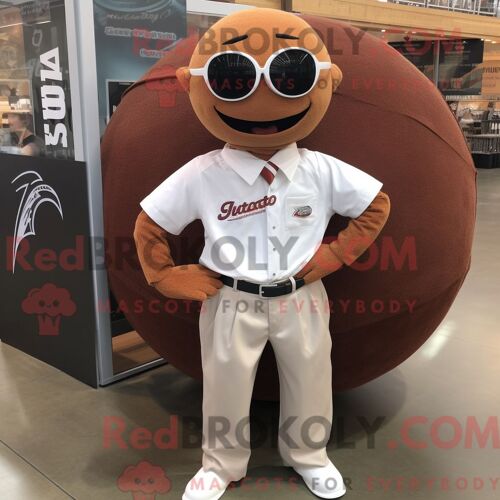 Personnage Mascotte Redbrokoly D Une Baleine À Bosse Bleu Ciel Habillée D Un Pantalon De Jogging Et De Coussinets De Pieds