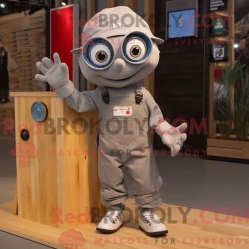 Personnage Mascotte Redbrokoly D Un Mandarin Violet Habillé D Un Gilet Et De Ceintures