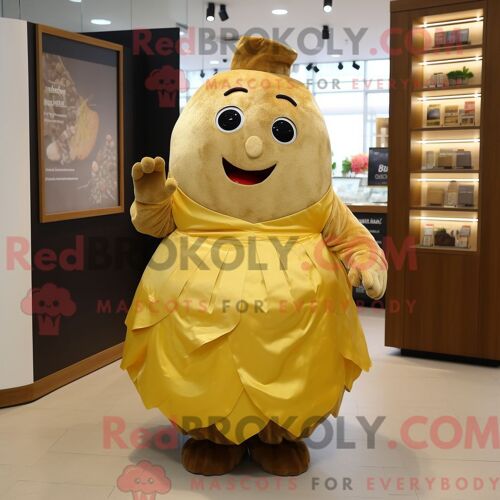 Personnage Mascotte Redbrokoly D Un Silver Emu Habillé D Une Robe Longue Et De Mitaines