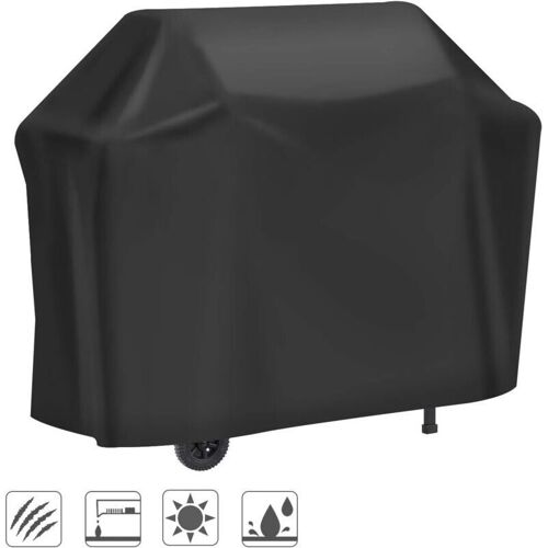 Housse Barbecue, Housse Bache Resistante de 210D Oxford Protection BBQ Couverture de Grill Anti UV/Anti l'eau/Anti l'Humidite (145 61 117cm) goodnice