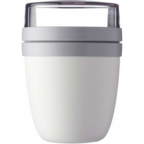 Pot A Dejeuner Ellipse ¿ Blanc ¿ Bol A Muesli Pratique 500 Ml, Pot A Yaourt, Boite A Dejeuner ¿ Convient Au Congelateur, Au Micro-Ondes Et Au Lave-Vaisselle Goodnice