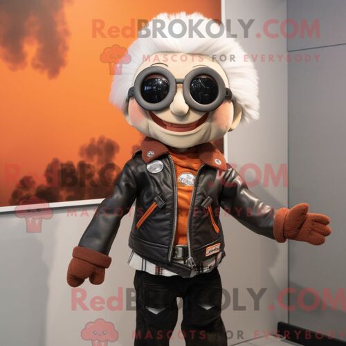 Personnage Mascotte Redbrokoly D Un Ptérodactyle Blanc Habillé D Un Camouflage Et De Broches