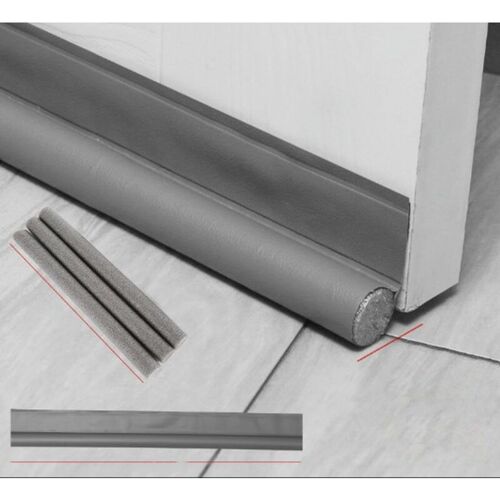 4pcs Joint d'etancheite de porte de la porte de la porte de la poussiere de poussiere de la poignee de poussiere se deshabille reglable sous la porte brouillon d'isolant acoustique Couleur: Grey goodnice
