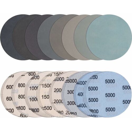 24 Pieces 50mm Papier De Verre Sec A L'eau, Abrasif Rond Grain 600/800/1000/1500/2000/3000/4000/5000 Papier A Poncer Disques De Poncage Polissage Pour Metal Bois Goodnice