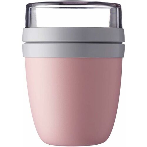 Pot A Dejeuner Ellipse ¿ Nordic Pink ¿ Bol A Muesli Pratique 500 Ml, Pot A Yaourt, Boite A Dejeuner ¿ Convient Au Congelateur, Au Micro-Ondes Et Au Lave-Vaisselle,Couleur: Nordic Pink Goodnice