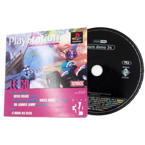 Sony Playstation PS1 - Euro Demo 34 (Speed Freaks, Croc 2, Evil Zone) - PAL