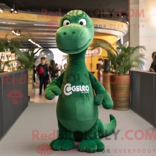 Personnage Mascotte Redbrokoly D Un Frankenstein Habillé D Une Salopette Et De Besaces
