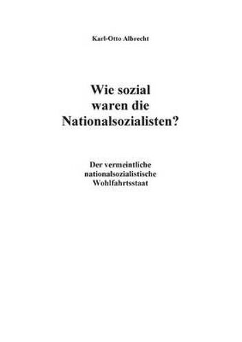 Wie Sozial Waren Die Nationalsozialisten?